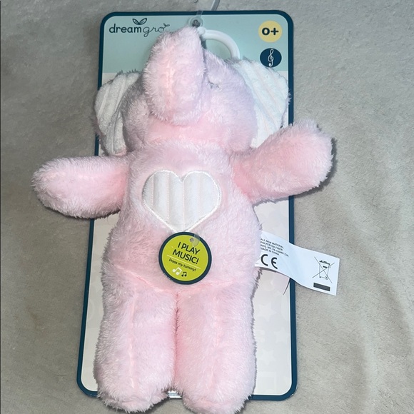 Pink Musical Stuffed Elephant - Picture 1 of 5